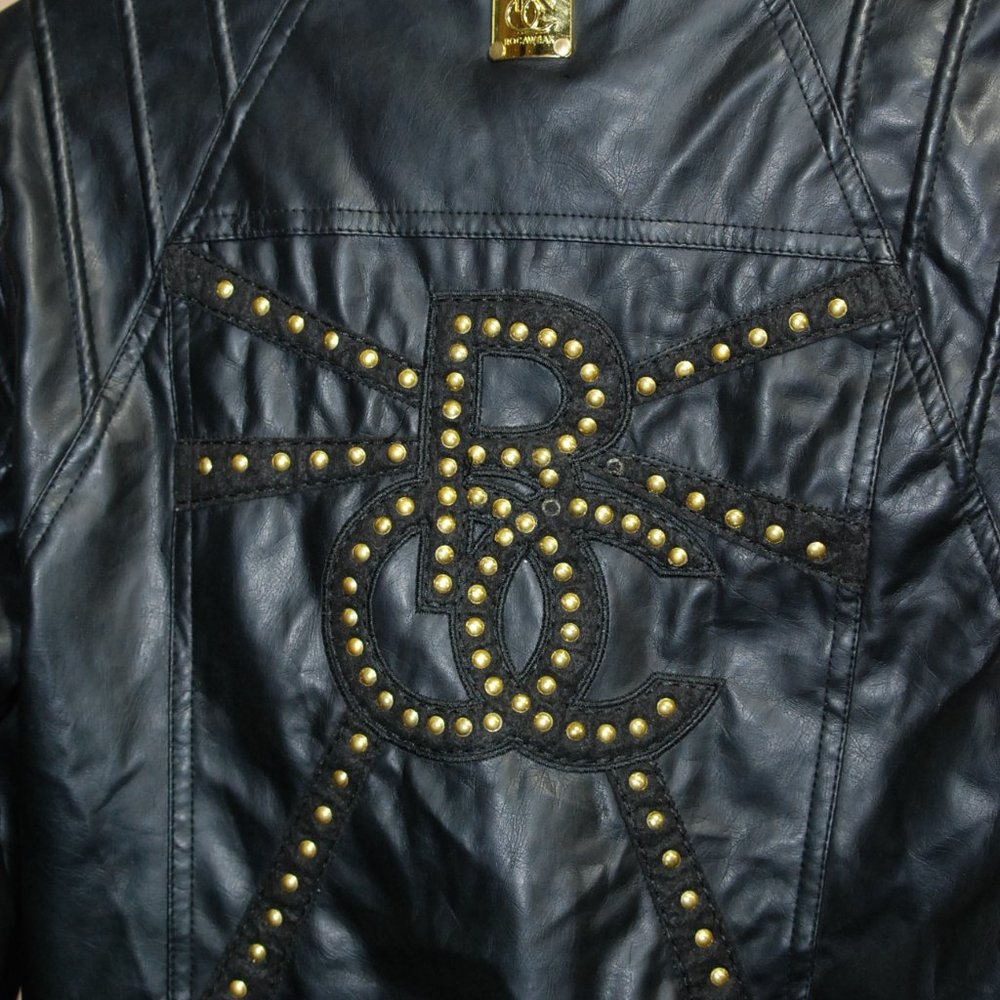 Rocawear faux leather jacket studded Jacket